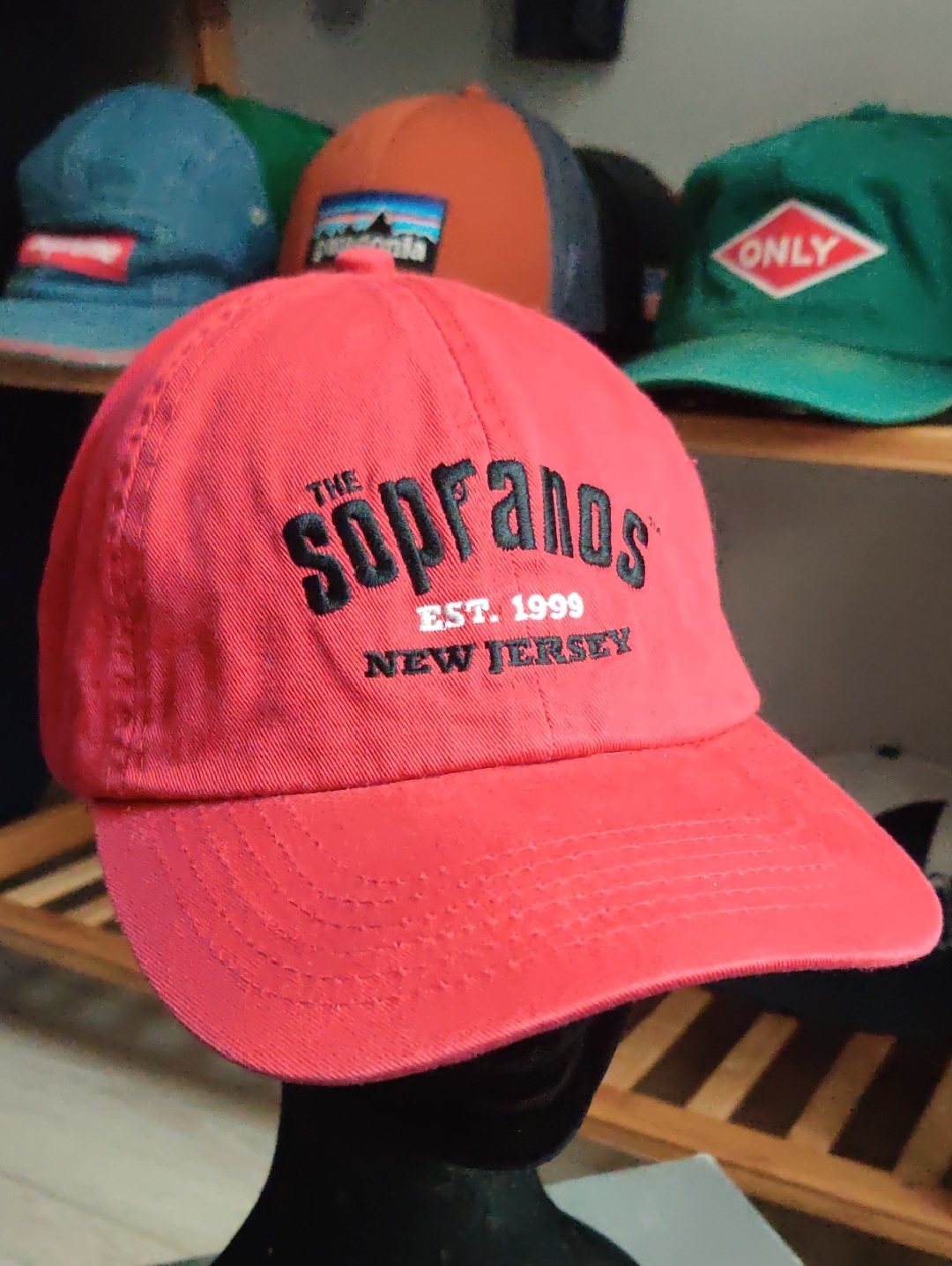 Hbo The Sopranos New Jersey Embroidered Strapback Cap